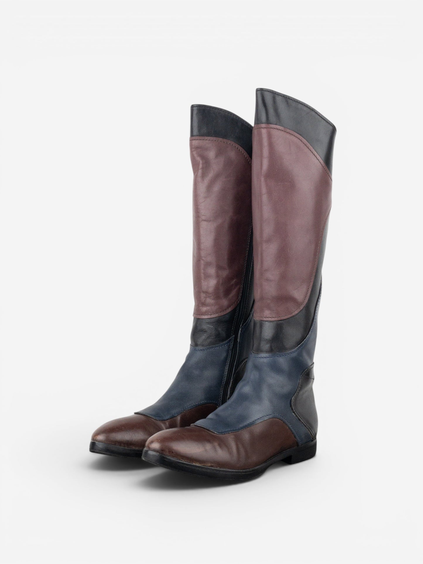 Miu Miu AW08 Knee-High Biker Riding Boots