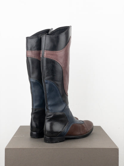 Miu Miu AW08 Knee-High Biker Riding Boots