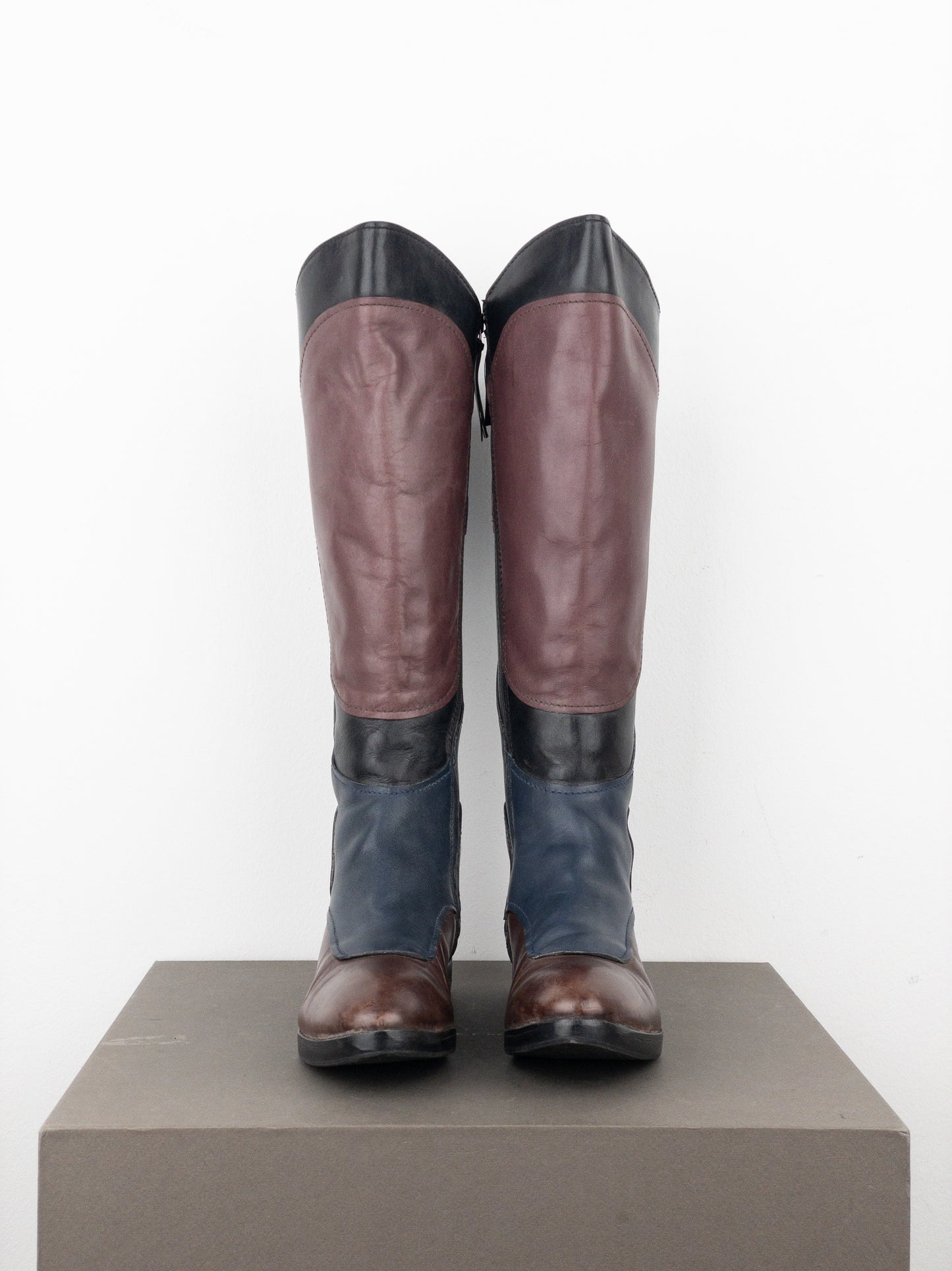 Miu Miu AW08 Knee-High Biker Riding Boots