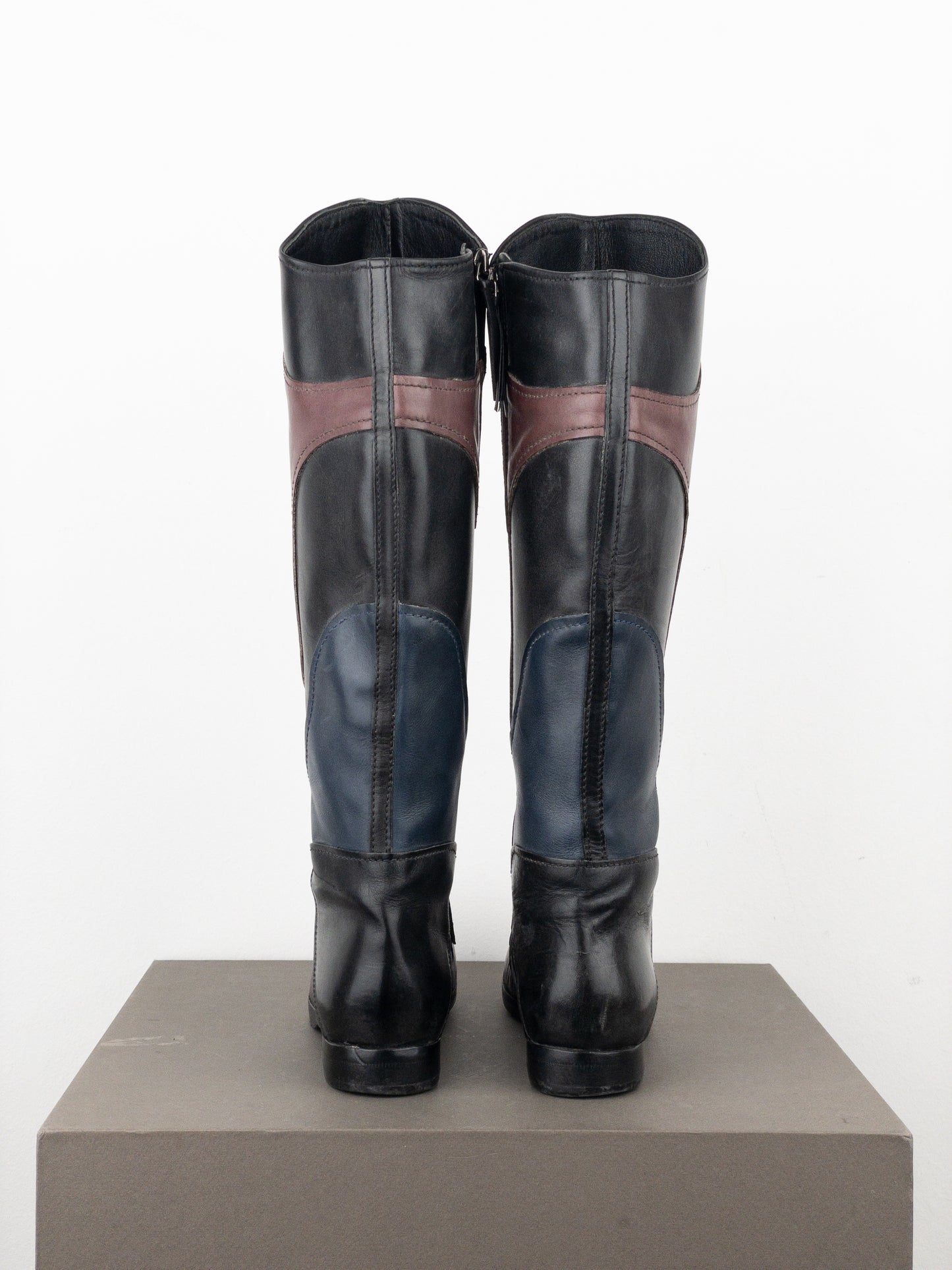 Miu Miu AW08 Knee-High Biker Riding Boots