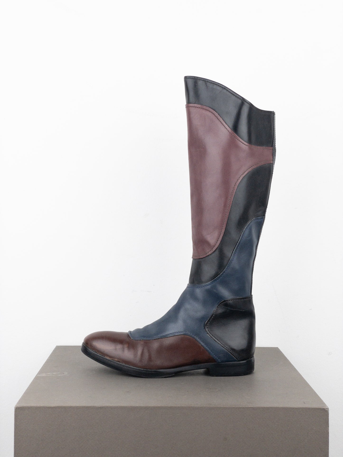 Miu Miu AW08 Knee-High Biker Riding Boots