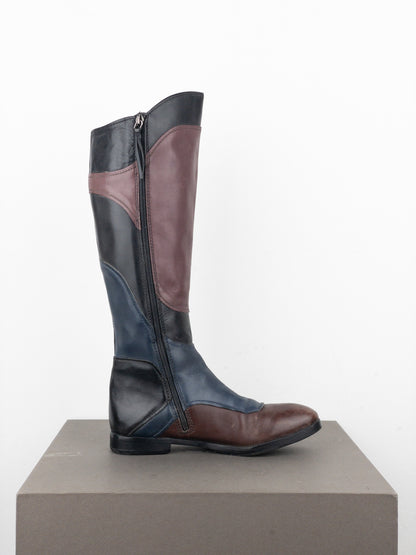 Miu Miu AW08 Knee-High Biker Riding Boots