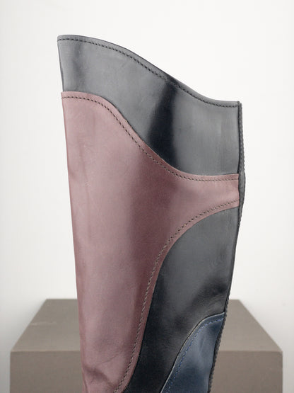 Miu Miu AW08 Knee-High Biker Riding Boots