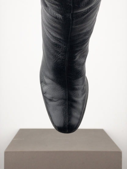 Gucci by Tom Ford AW99 Logo Cutout Riding Heel Boots