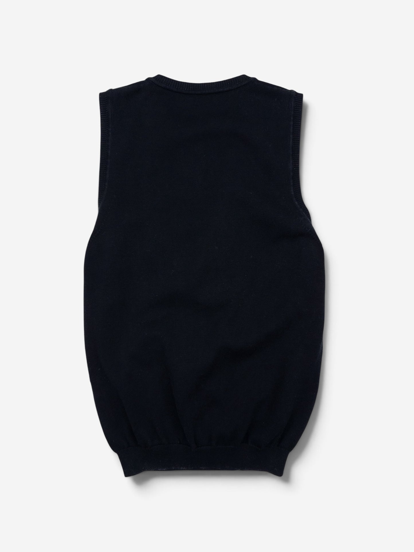 Prada 2000s Sleeveless Bondage Buckle Knit Sweater Vest – back view