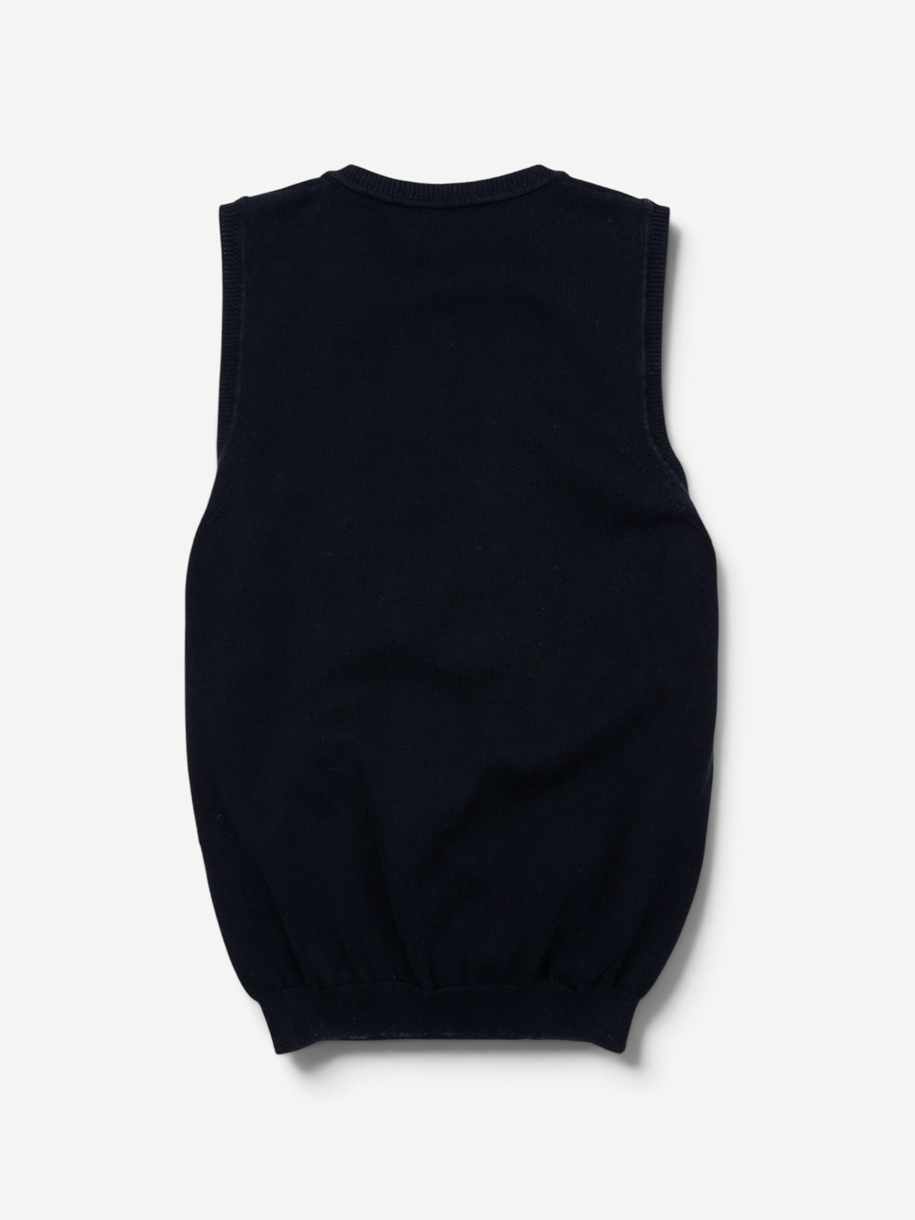 Prada 2000s Sleeveless Bondage Buckle Knit Sweater Vest – back view