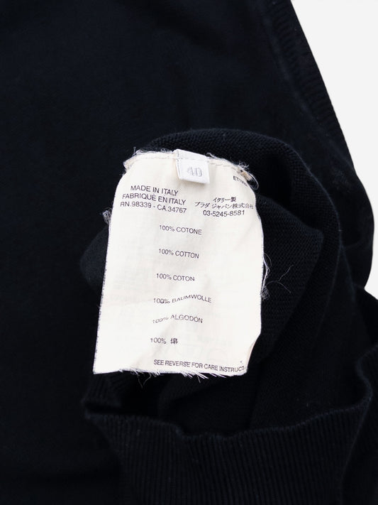 Prada 2000s Sleeveless Bondage Buckle Knit Sweater Vest – size label