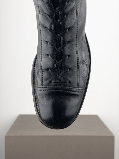 Miu Miu 2000s Knee-High Lace-Up Riding Boots