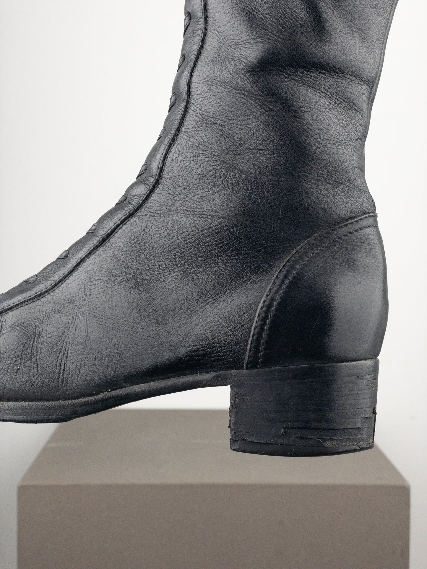 Miu Miu 2000s Knee-High Lace-Up Riding Boots