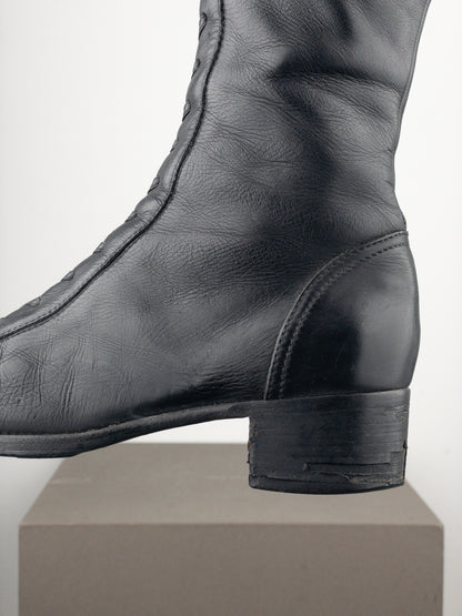 Miu Miu 2000s Knee-High Lace-Up Riding Boots