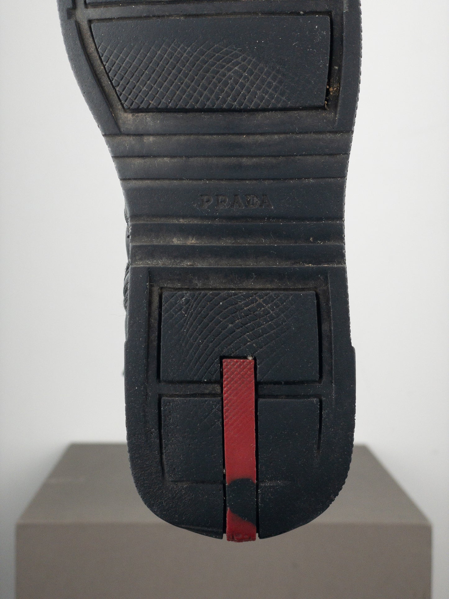 Prada 2000s Knee-High Boxing Racing Lace-Up Sneaker Boots