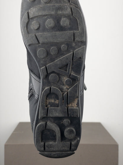 Prada 2000s Knee-High Boxing Racing Lace-Up Sneaker Boots