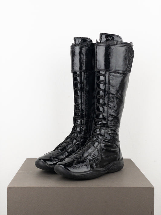 Prada 2000s Americas Cup Sneaker Boots