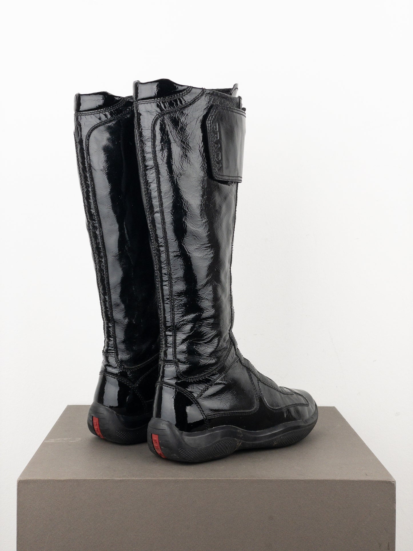 Prada 2000s Americas Cup Sneaker Boots