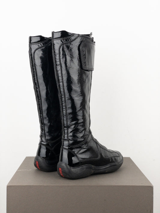 Prada 2000s Americas Cup Sneaker Boots
