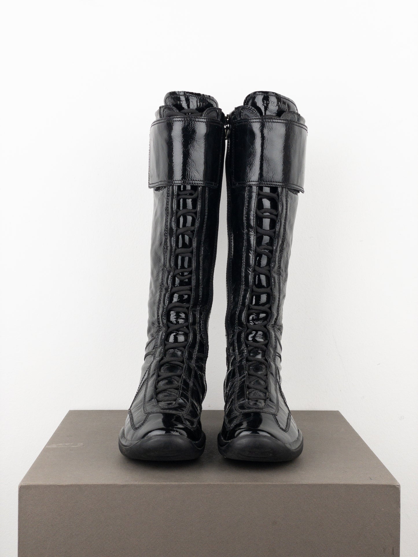 Prada 2000s Americas Cup Sneaker Boots