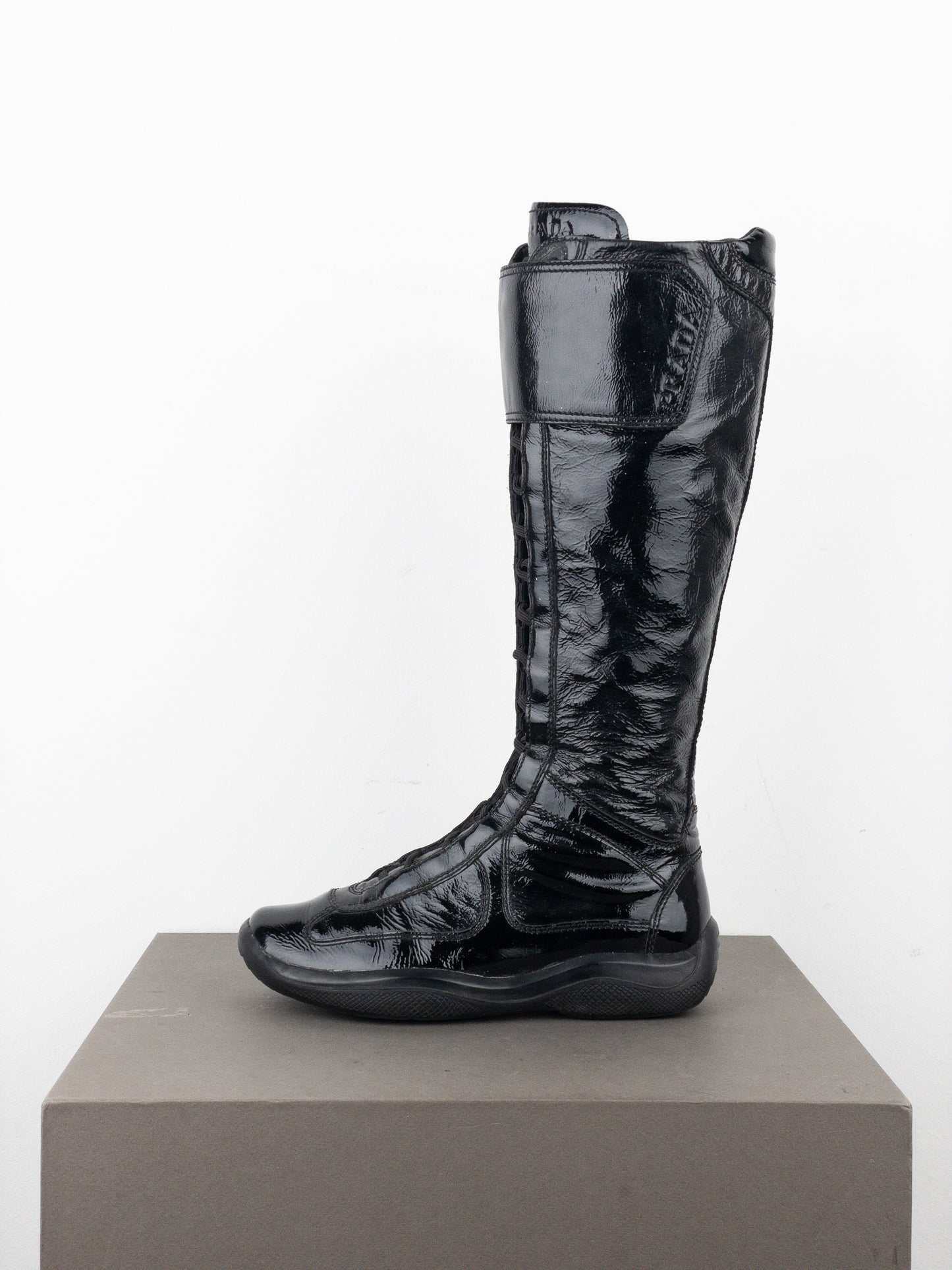 Prada 2000s Americas Cup Sneaker Boots