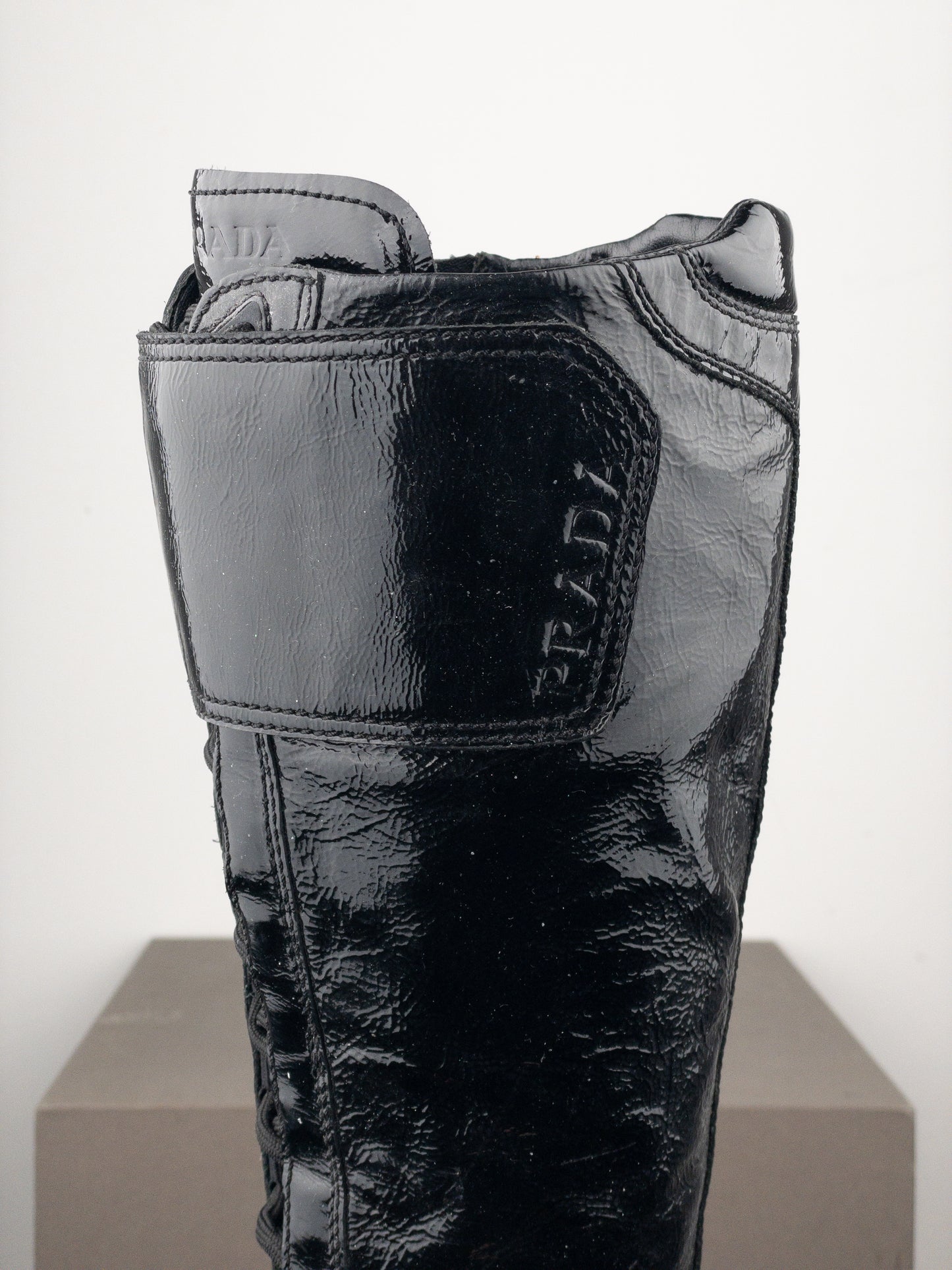 Prada 2000s Americas Cup Sneaker Boots