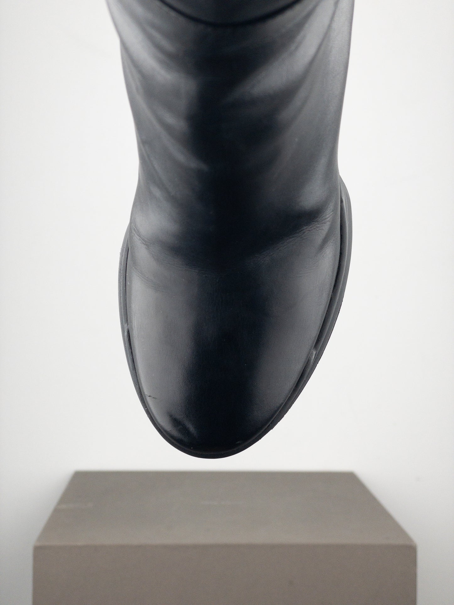 Prada AW14 Knee-High Biker Moto Wedge Boots