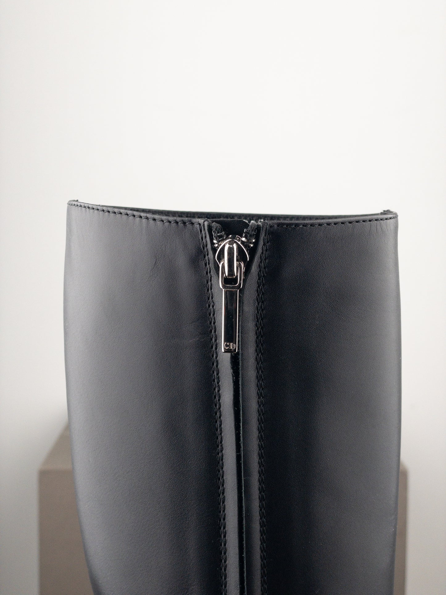 Dior by Galliano SS05 Knee High Detective Heel Boots