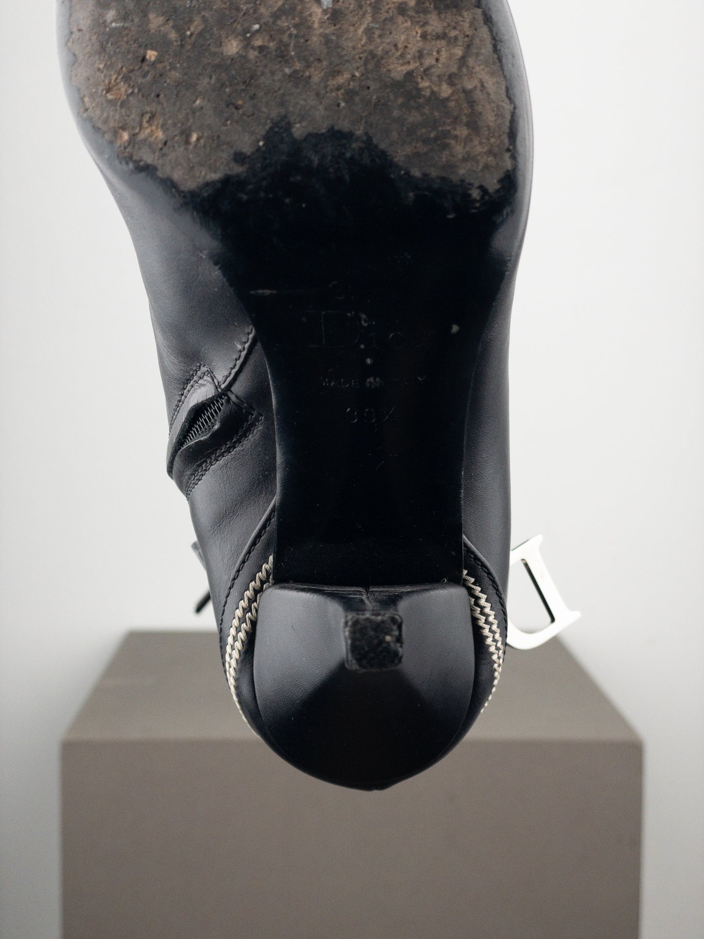 Dior by Galliano SS05 Knee High Detective Heel Boots