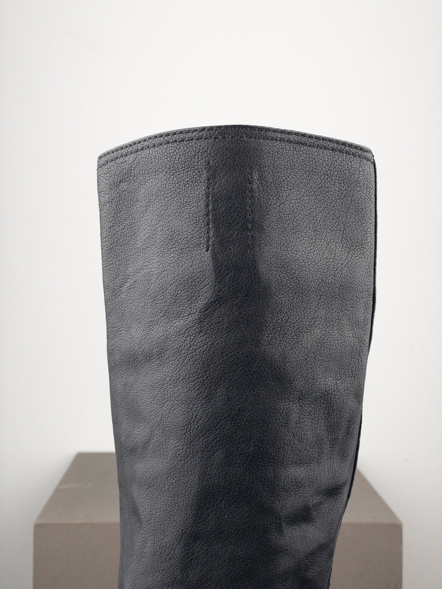 Prada 2000s Knee-High Buckle Biker Heel Boots