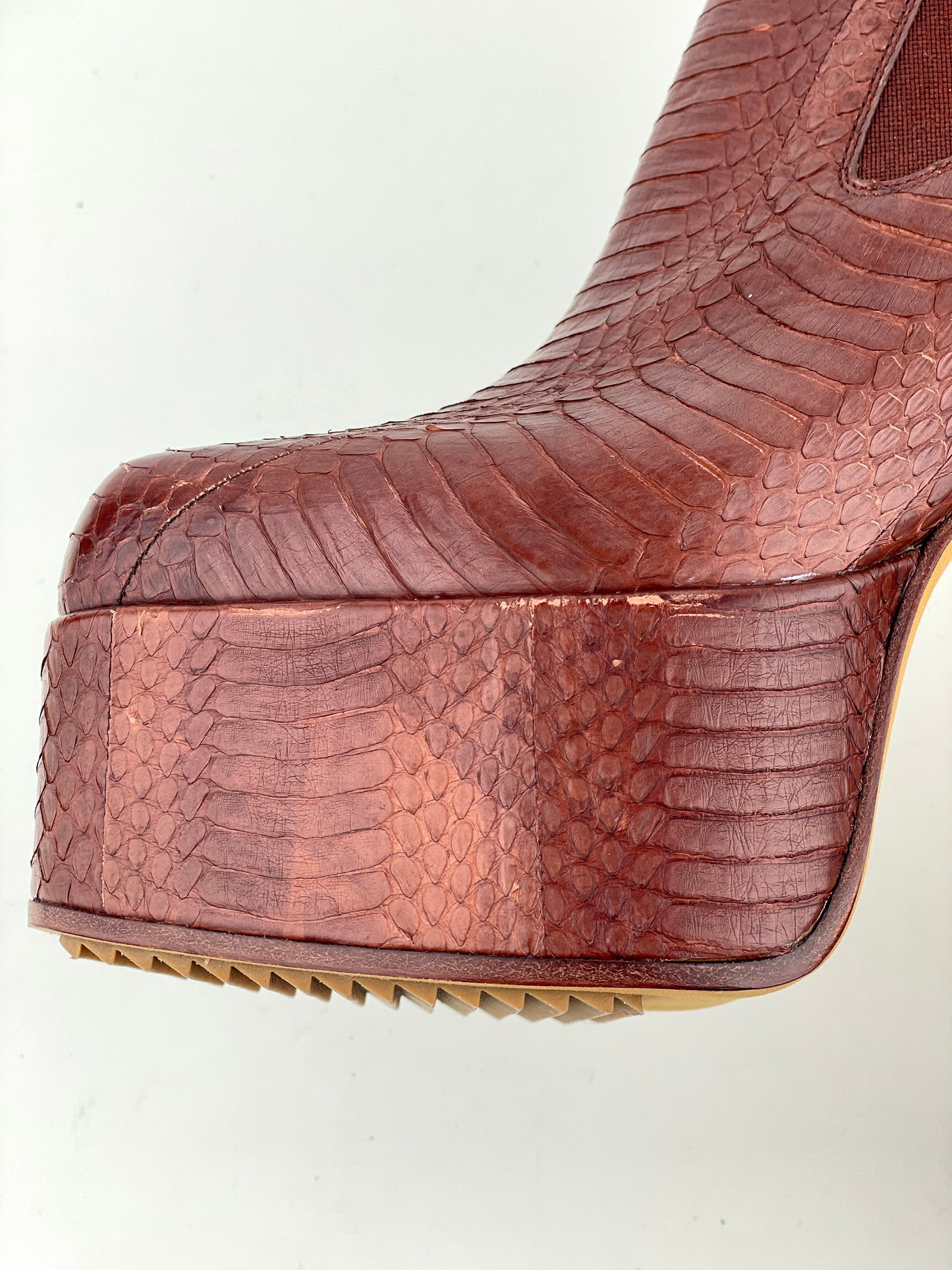 Rick Owens SS21 PHLEGETHON Sample Python Kiss Heels