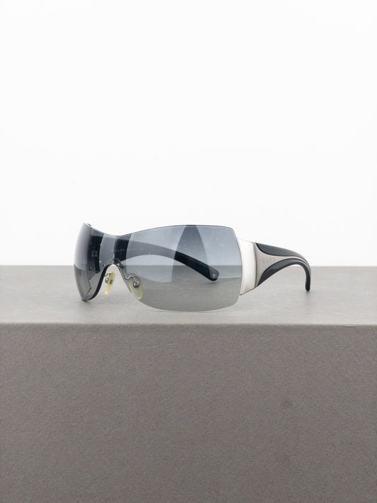 Prada SS04 ‘SPR04I’ Wrap Mask Shield Sunglasses