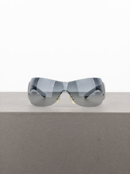Prada SS04 ‘SPR04I’ Wrap Mask Shield Sunglasses