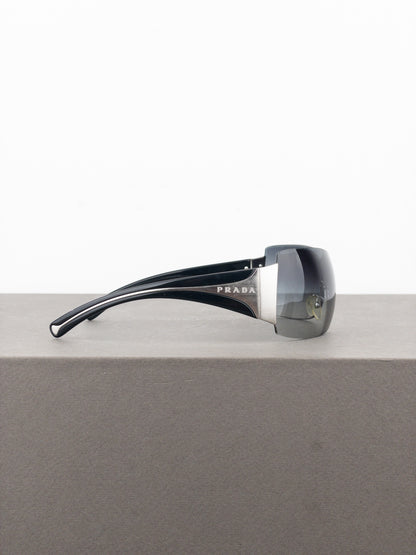 Prada SS04 ‘SPR04I’ Wrap Mask Shield Sunglasses