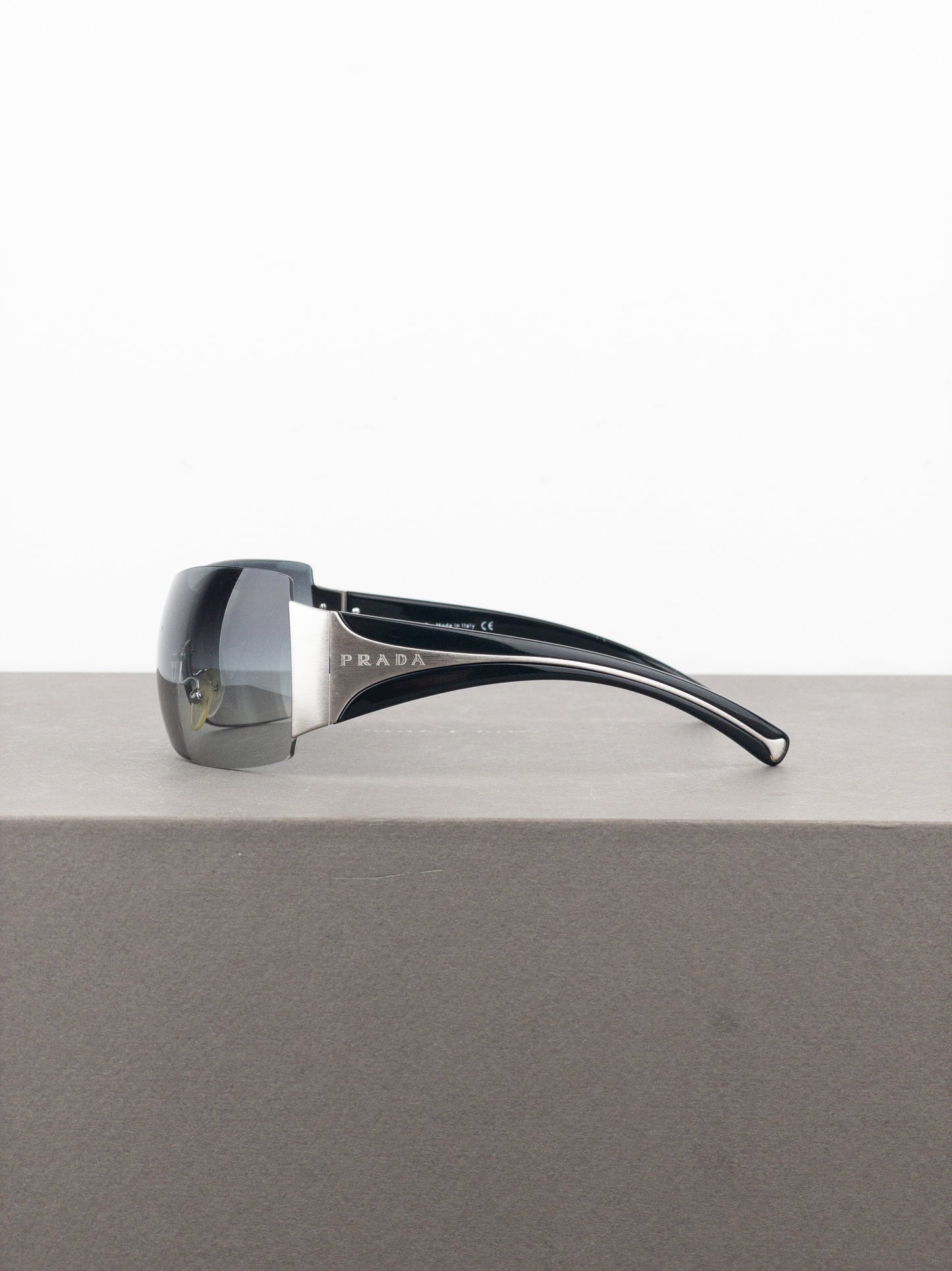 Prada SS04 ‘SPR04I’ Wrap Mask Shield Sunglasses