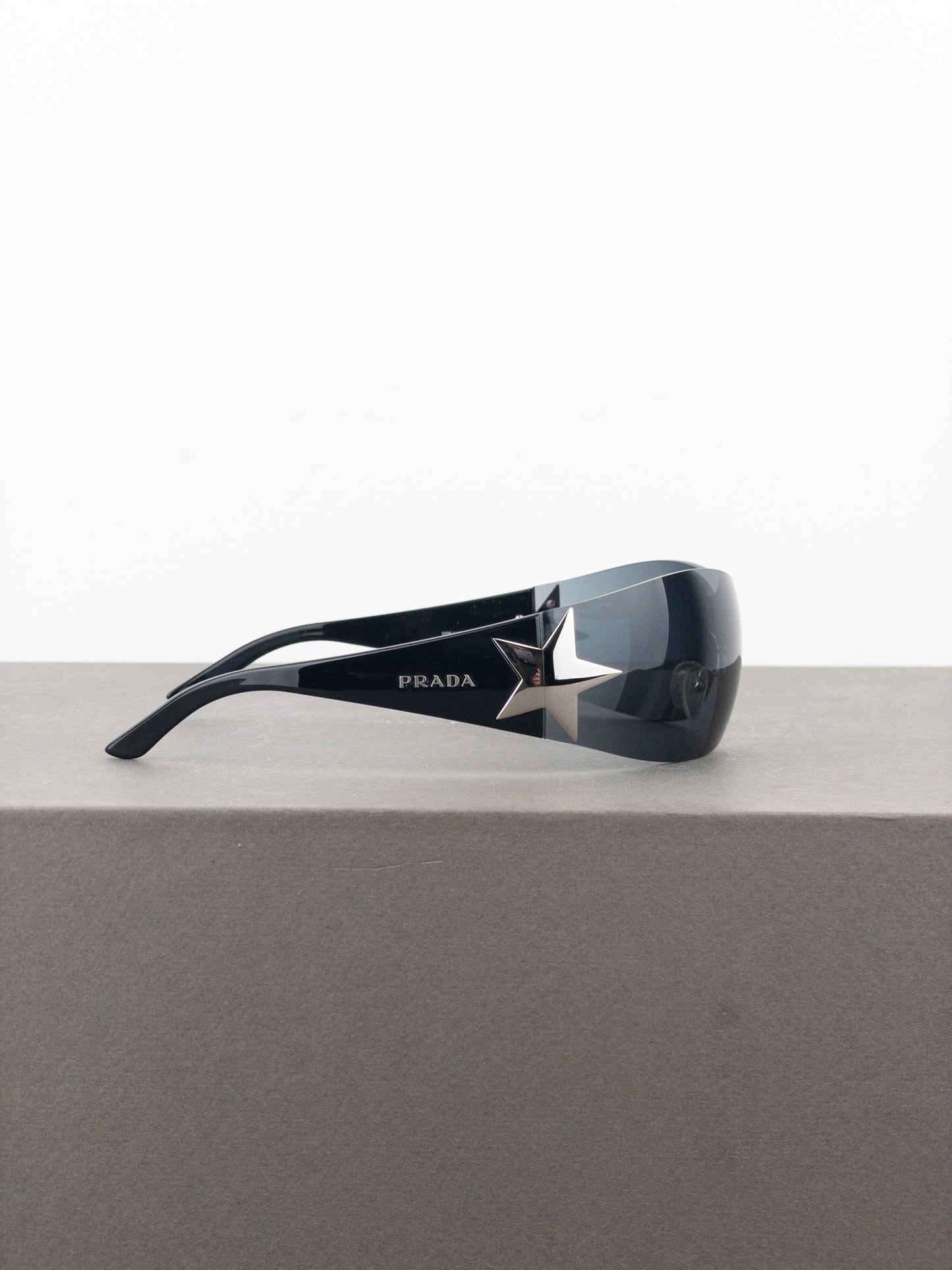 Prada SS04 ‘SPR72G’ Star Wrap Mask Shield Sunglasses