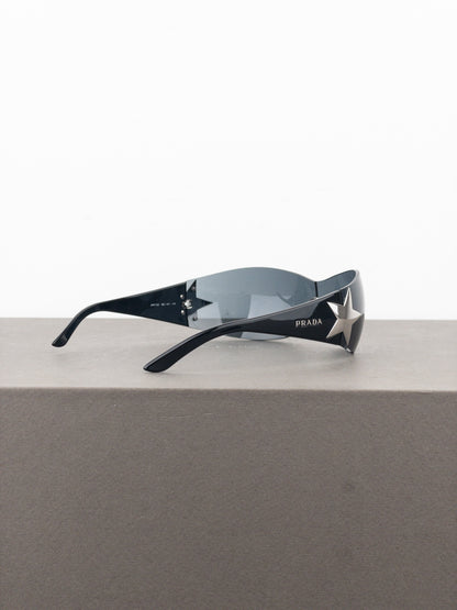 Prada SS04 ‘SPR72G’ Star Wrap Mask Shield Sunglasses