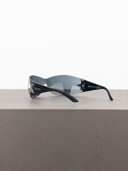 Prada SS04 ‘SPR72G’ Star Wrap Mask Shield Sunglasses