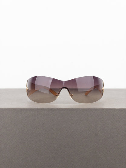 Prada SS04 ‘SPR72G’ Star Wrap Mask Shield Sunglasses