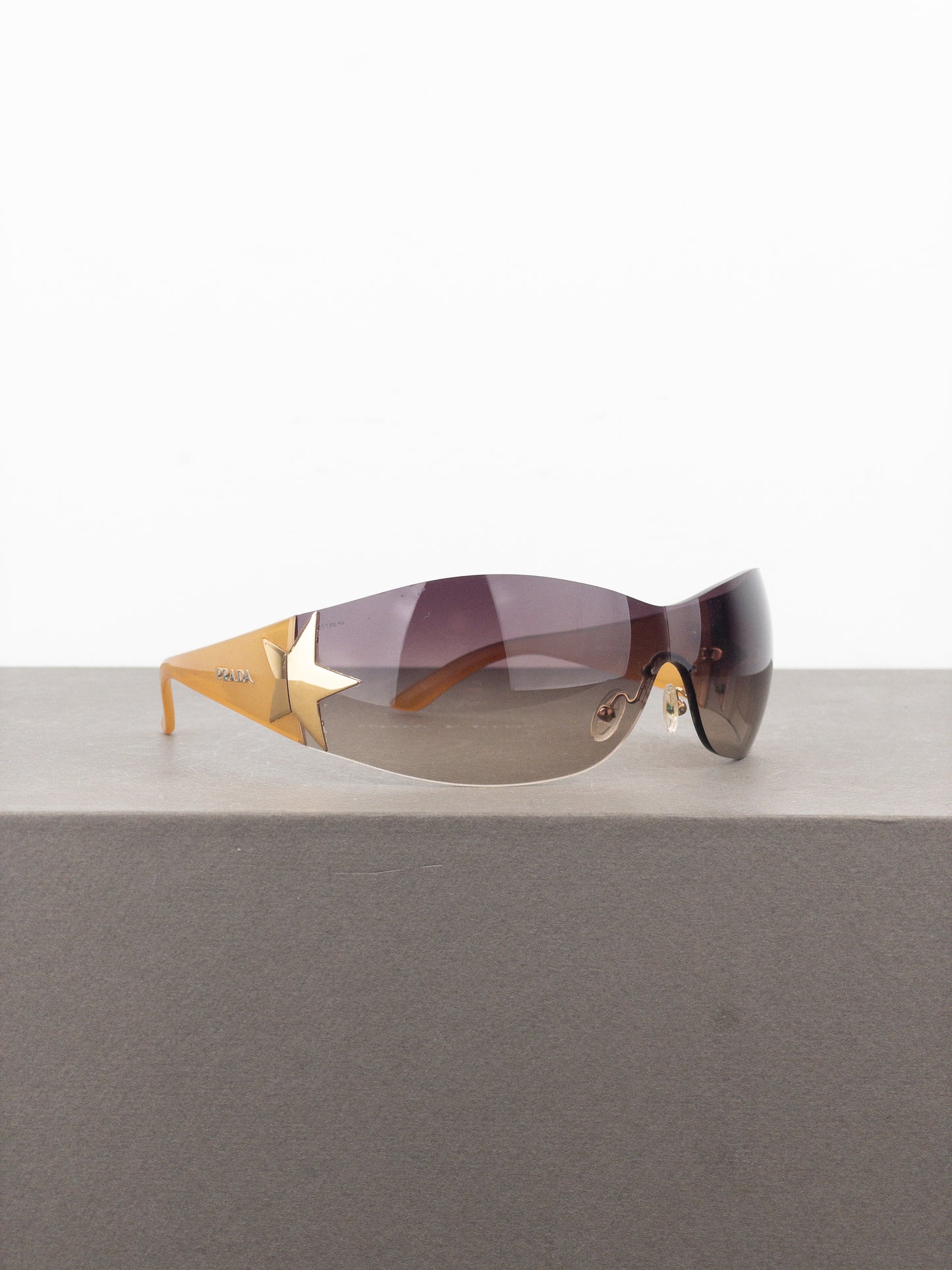 Prada SS04 ‘SPR72G’ Star Wrap Mask Shield Sunglasses