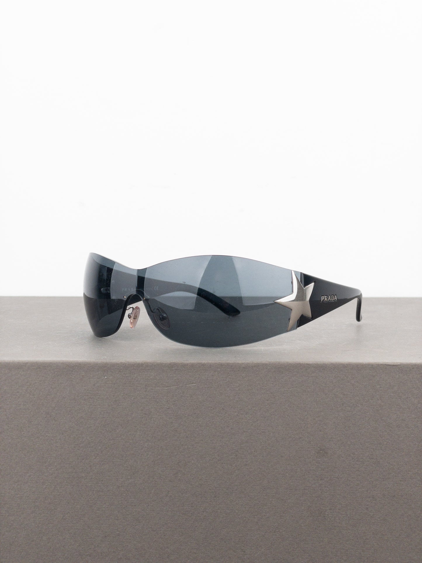 Prada SS04 ‘SPR72G’ Star Wrap Mask Shield Sunglasses