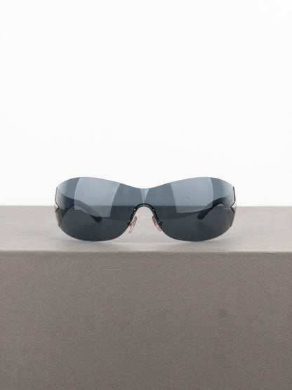 Prada SS04 ‘SPR72G’ Star Wrap Mask Shield Sunglasses