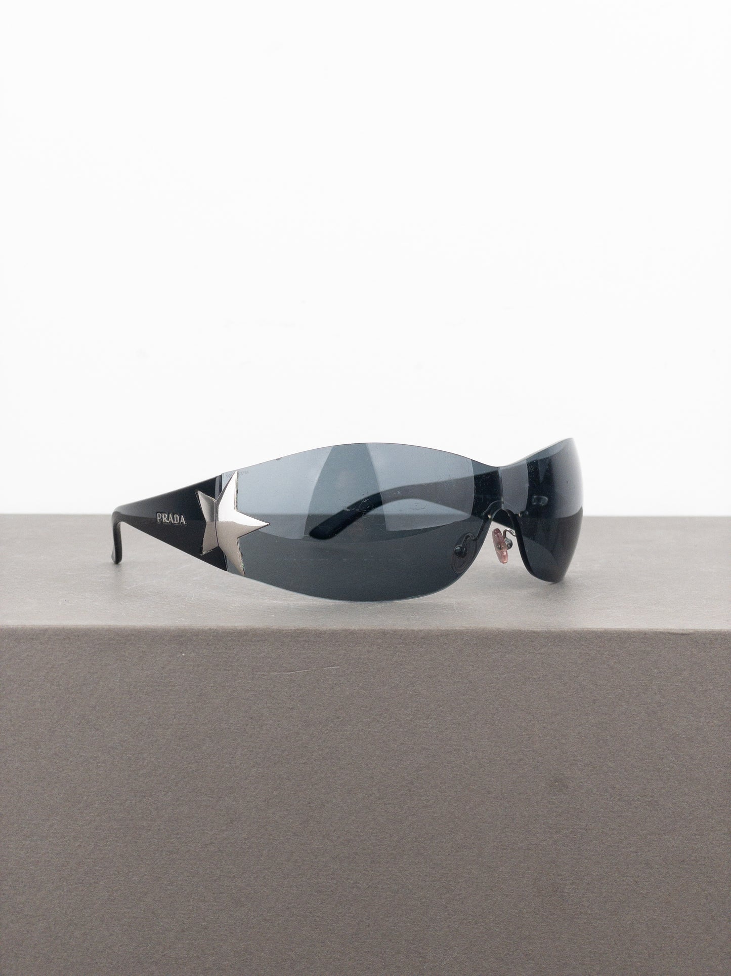 Prada SS04 ‘SPR72G’ Star Wrap Mask Shield Sunglasses