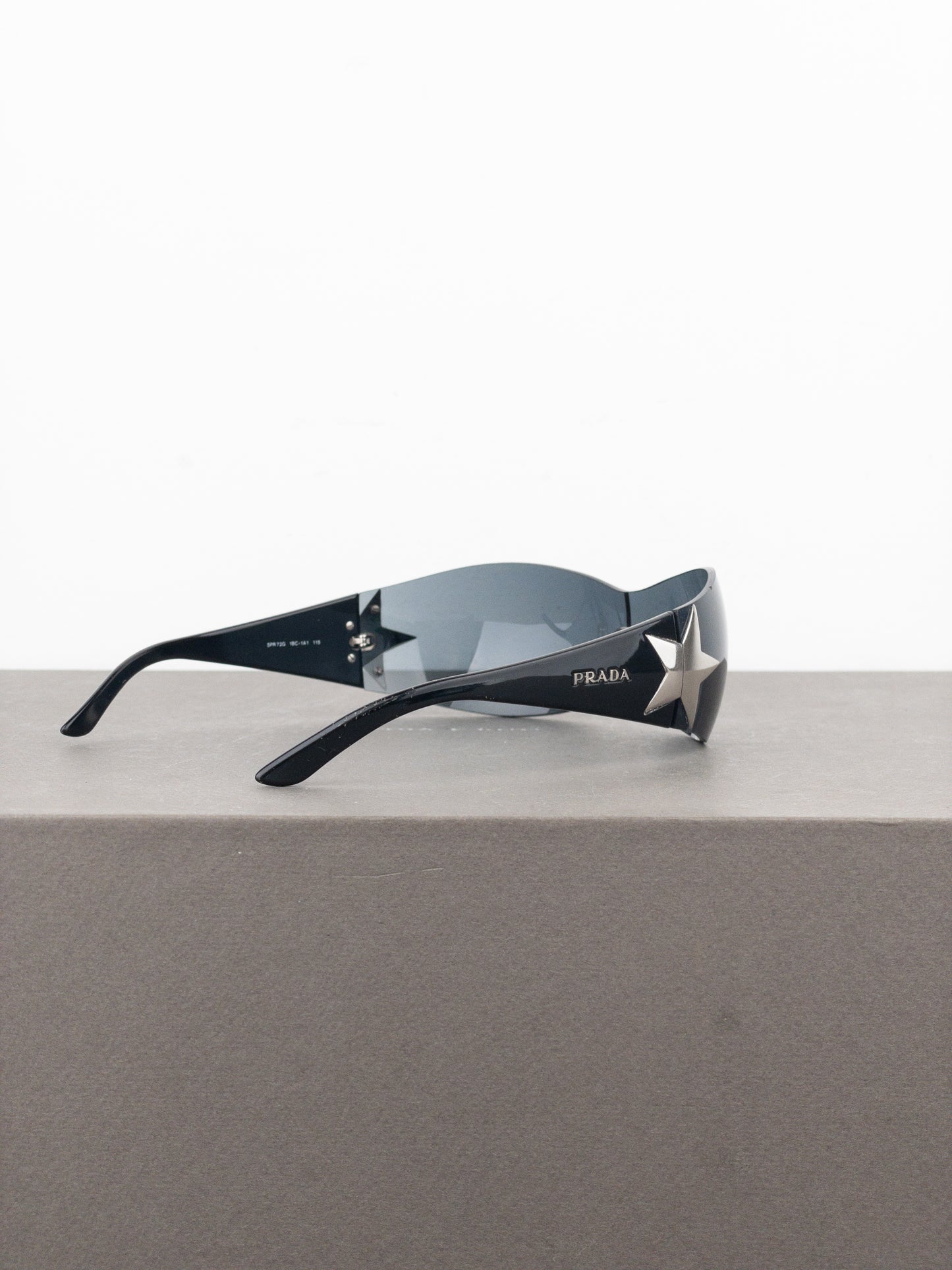 Prada SS04 ‘SPR72G’ Star Wrap Mask Shield Sunglasses