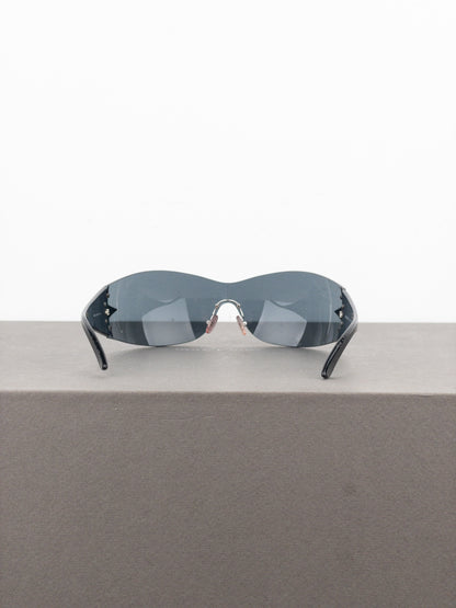 Prada SS04 ‘SPR72G’ Star Wrap Mask Shield Sunglasses