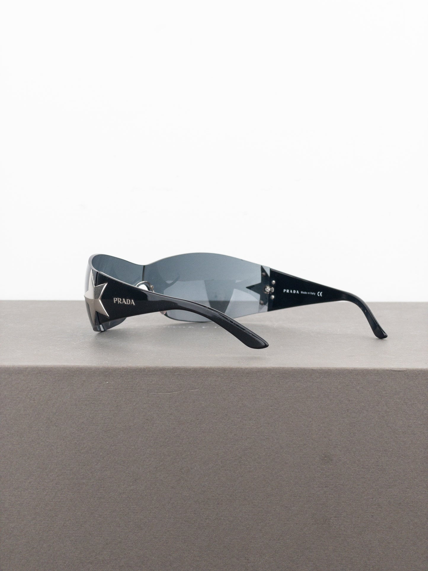 Prada SS04 ‘SPR72G’ Star Wrap Mask Shield Sunglasses