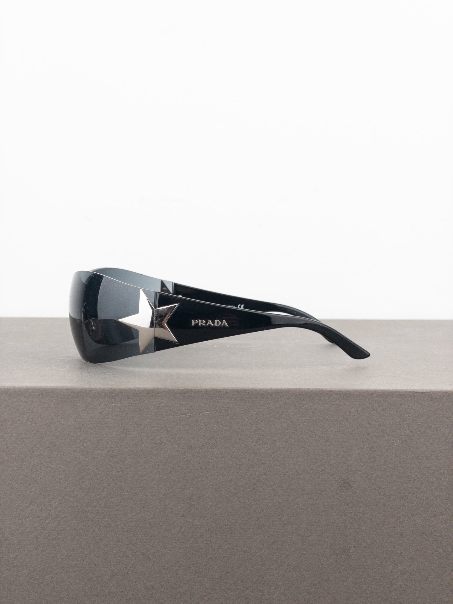 Prada SS04 ‘SPR72G’ Star Wrap Mask Shield Sunglasses