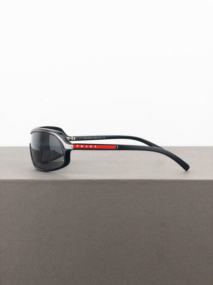 Prada SS04 ‘SPS06D’ Sports Wrap Mask Shield Sunglasses