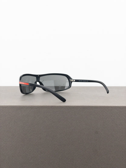 Prada SS04 ‘SPS06D’ Sports Wrap Mask Shield Sunglasses
