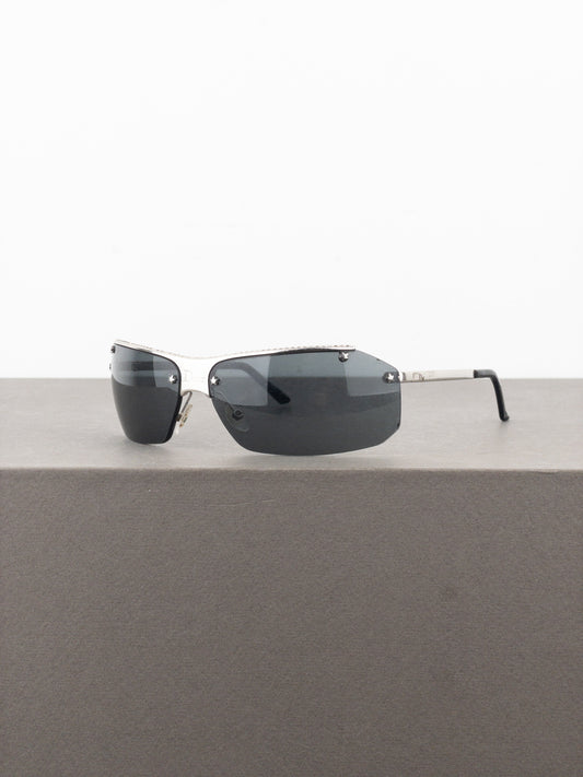 Dior by Galliano 2000s ‘Dior Hit 2’ Swarovski Rhinestone Rimless Sunglasses