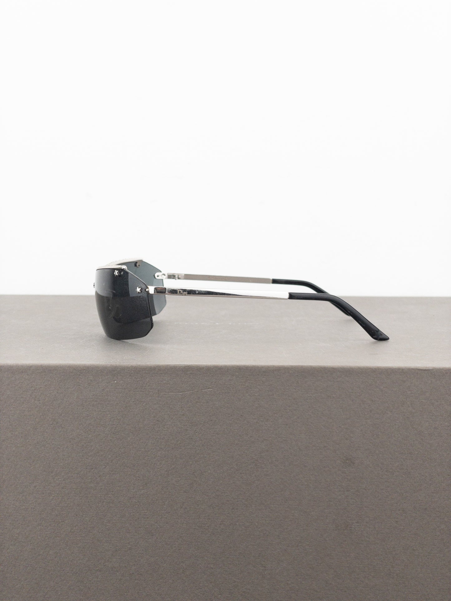 Dior by Galliano 2000s ‘Dior Hit 2’ Swarovski Rhinestone Rimless Sunglasses