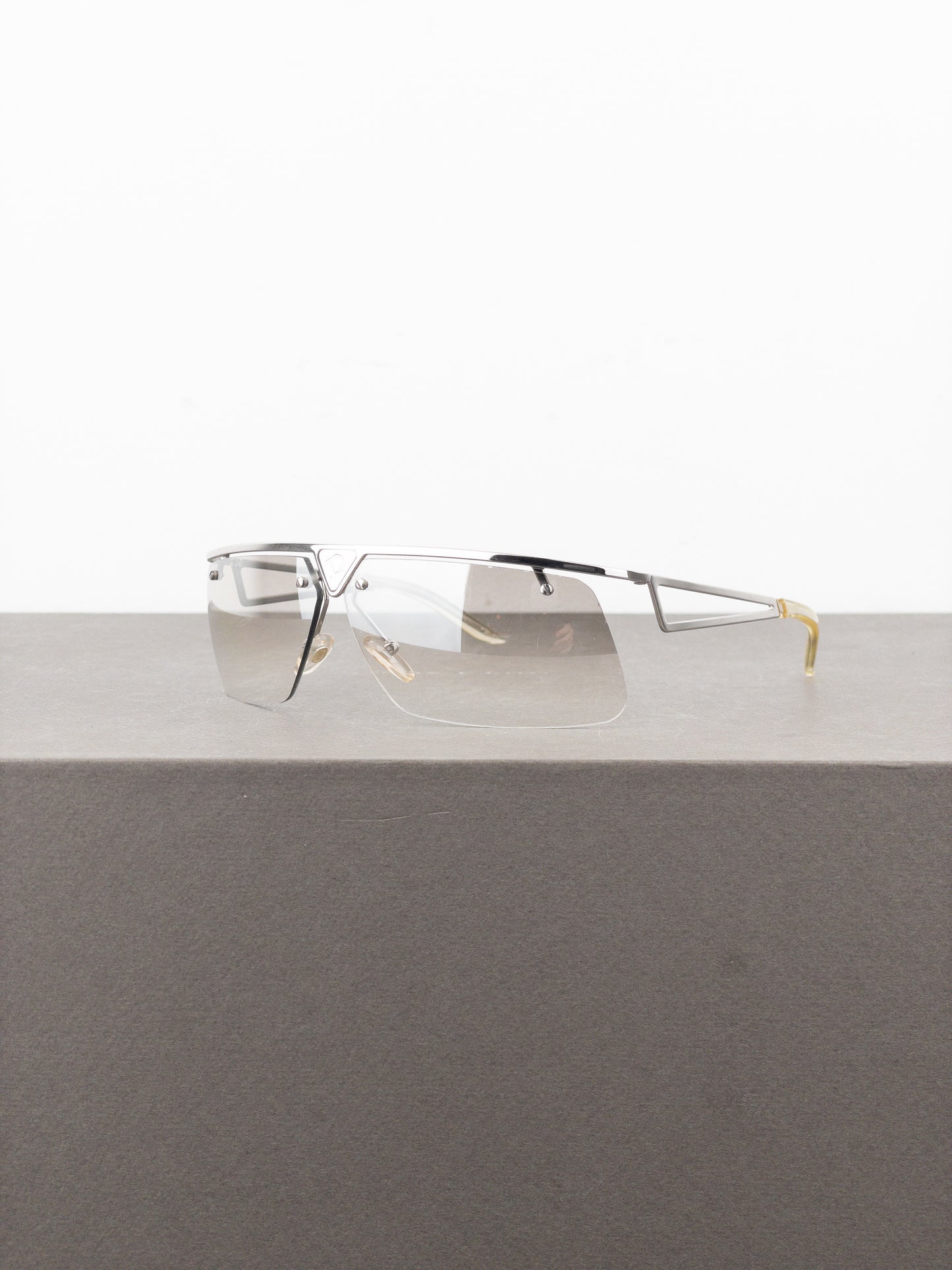 Dior by Galliano 2000s ‘Clubbing’ Rimless Wrap Mask Shield Sunglasses