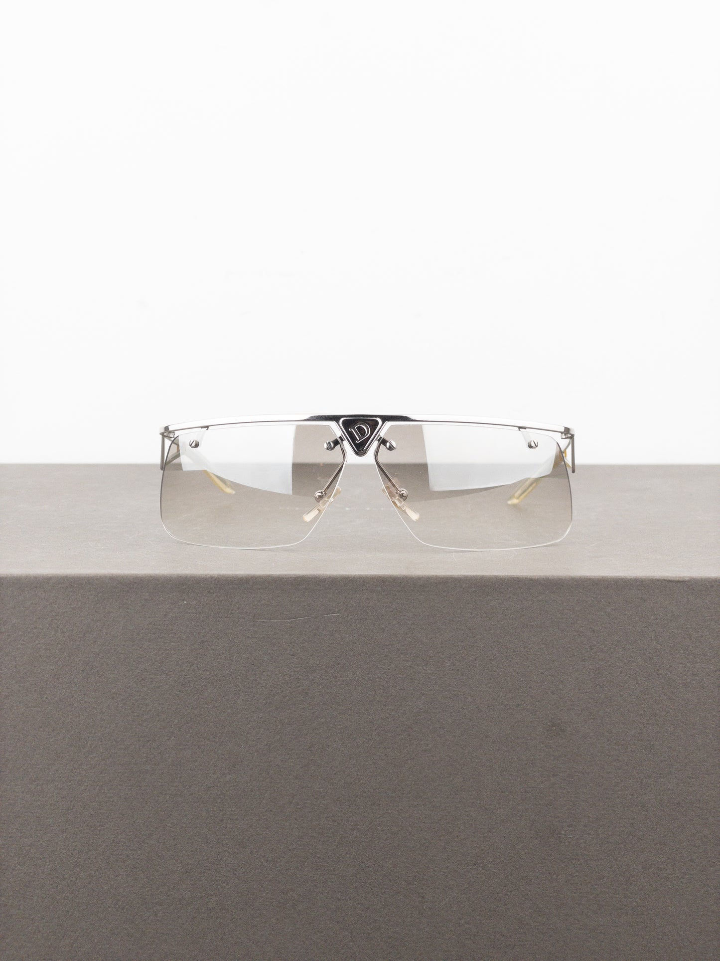 Dior by Galliano 2000s ‘Clubbing’ Rimless Wrap Mask Shield Sunglasses