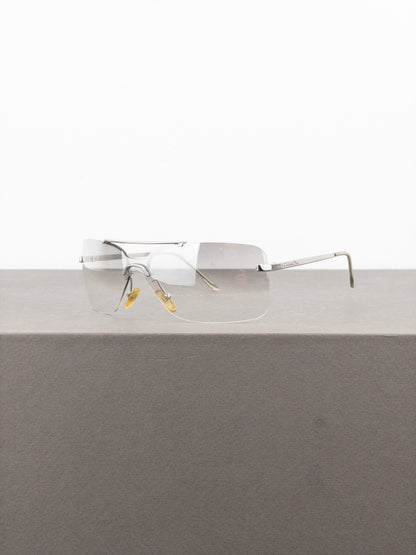 Dior by Galliano 2000s ‘Mini Motard’ Wrap Mask Shield Sunglasses